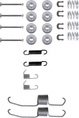 HELLA PAGID Комплектующие, тормозная колодка 8DZ 355 200-041